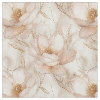 Champagne Magnolias Fabric