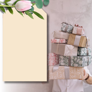 Champagne Metallic Solid Color Classic Elegant Gift Tags