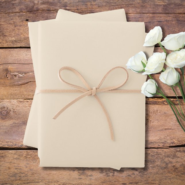 Champagne Metallic Solid Color | Classic | Elegant Wrapping Paper Sheets (Creator Uploaded)