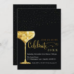 Champagne New Year&#39;s Eve Party Invitation at Zazzle