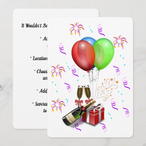 Champagne New Years   Holiday Card