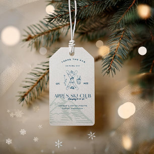 Champagne on Ice   Après Ski Winter Bachelorette Gift Tags