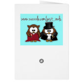 champagne owls cards (Back)