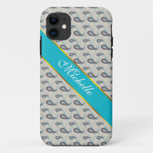 Champagne Paisley Pattern iPhone 11 Case