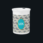 Champagne Paisley Pattern Drink Pitcher<br><div class="desc">Sneak Peak at the New 2013 color trends in this elegant paisley pattern- using colors from the new COLOR PALETTE 2013 - We have left all of the images used in this design customizable - You can play with them to your hearts content- Click the orange 'CustomizeThis' button and highlight...</div>