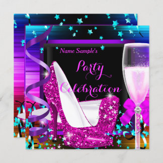 Champagne Party Any Occasion Celebration Invitation