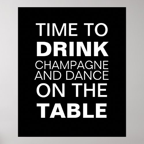 Champagne Party Poster