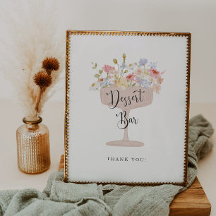 Champagne Petals and Prosecco Dessert Bar Sign