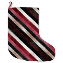 Champagne Pink Burgundy Black Stripes