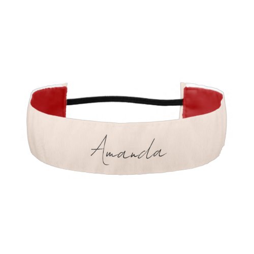 Champagne Pink Plain Simple Minimalist Modern Athletic Headband