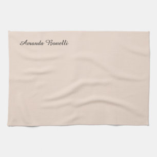 Champagne Pink Plain Simple Minimalist Modern Kitchen Towel