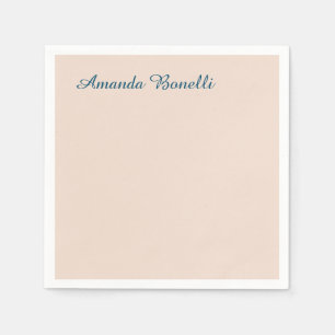 Champagne Pink Plain Simple Minimalist Modern Napkins