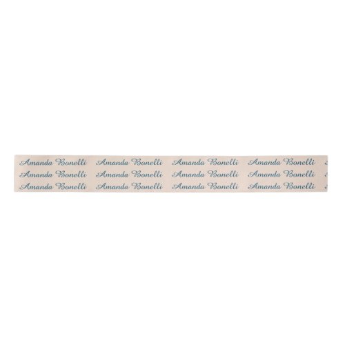 Champagne Pink Plain Simple Minimalist Modern Satin Ribbon