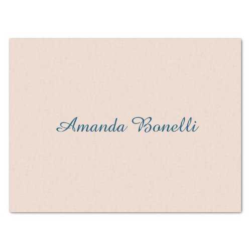 Champagne Pink Plain Simple Minimalist Modern Tissue Paper