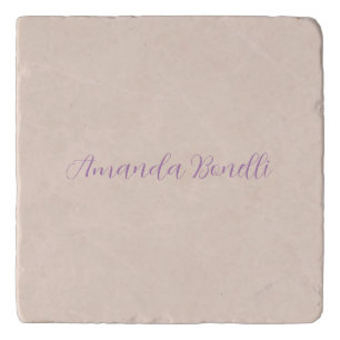 Champagne Pink Plain Simple Minimalist Modern Trivet