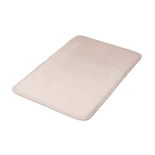 Champagne Pink Plain Solid Color Bath Mat (Angled)