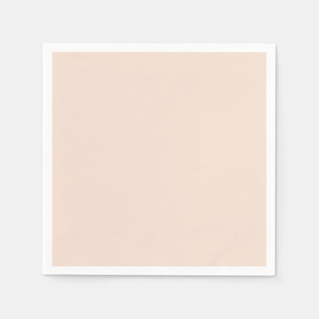 Champagne pink Plain Solid Color Napkins (Front)