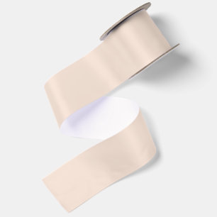 Champagne Pink Plain Solid Color Satin Ribbon