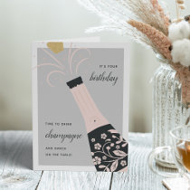 Champagne Pop | Birthday Greeting Card