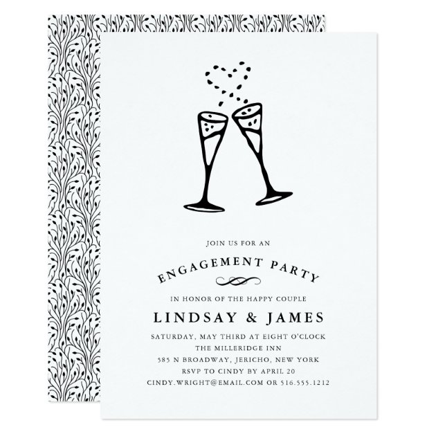 Champagne Pop | Engagement Party Invitation