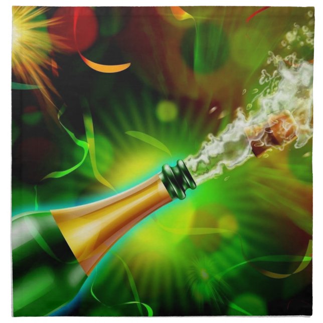 Champagne Pop Napkin (Front)