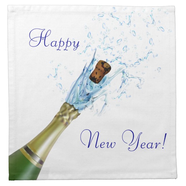 Champagne Popping Cloth Napkin (Front)