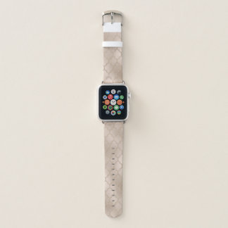 Champagne Quatrefoil Apple Watch Band