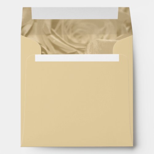 Champagne Roses Invitation Envelope