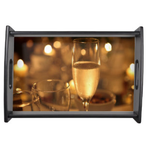 Champagne Serving Tray by RoseWrites