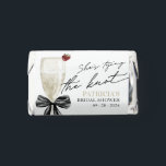 Champagne She's Tying the Knot Bridal Shower Hershey's Miniatures<br><div class="desc">This elegant "She’s Tying the Knot" Coquette Pink Bow Bridal Shower collection features a delicate watercolor bow illustration. This charming and feminine design is perfect for any coquette or "She’s Tying the Knot" bridal shower. You can easily customize it with just a few clicks to create a celebration that is...</div>