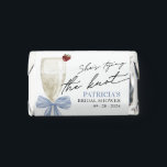 Champagne She's Tying the Knot Bridal Shower Hershey's Miniatures<br><div class="desc">This elegant "She’s Tying the Knot" Coquette Pink Bow Bridal Shower collection features a delicate watercolor bow illustration. This charming and feminine design is perfect for any coquette or "She’s Tying the Knot" bridal shower. You can easily customize it with just a few clicks to create a celebration that is...</div>