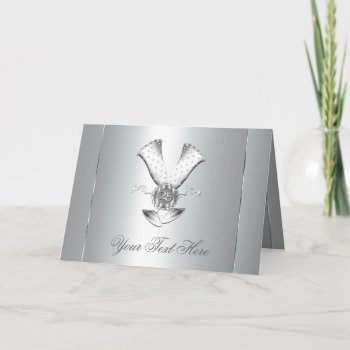Champagne Silver 25th Anniversary Cards by decembermorning at Zazzle