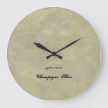 Champagne Skies Large Clock