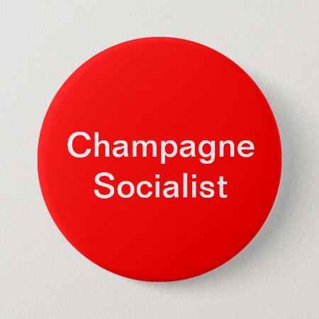Champagne Socialist Badge Button