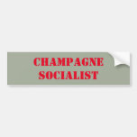 Champagne Socialist Bumper Sticker at Zazzle