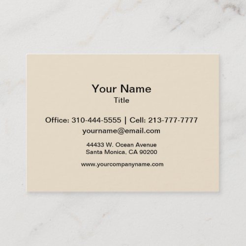 Champagne Business Card