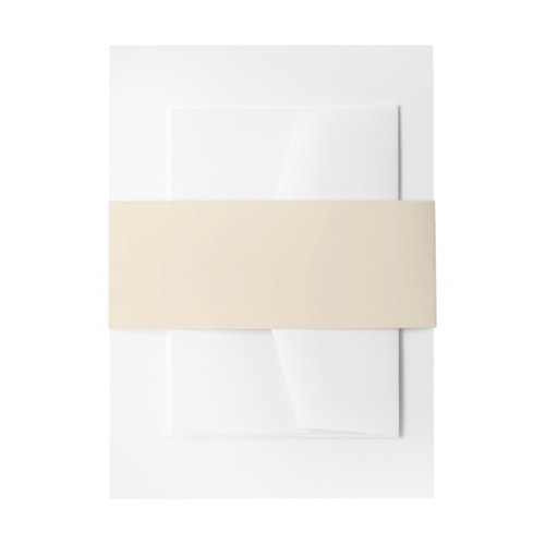 Champagne Solid Color Invitation Belly Band