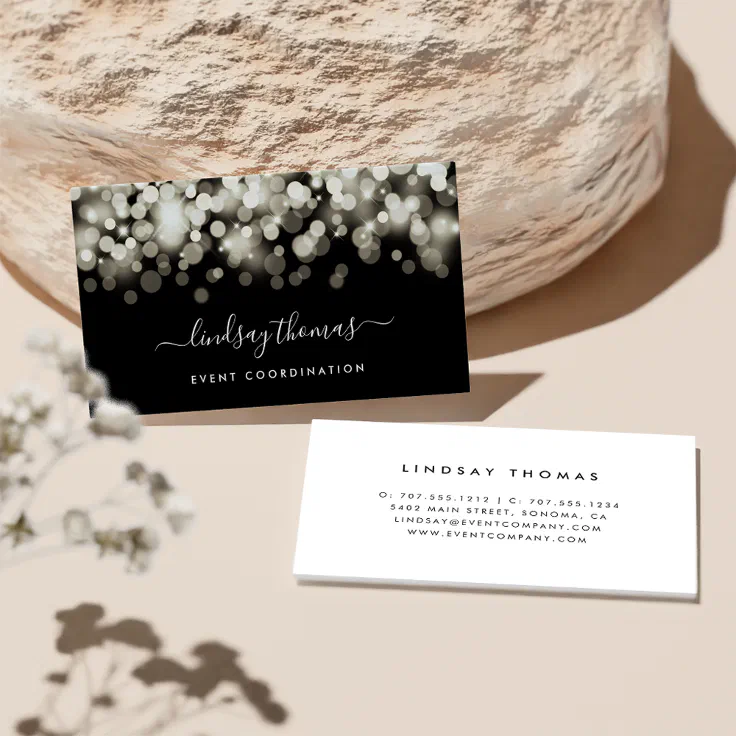Champagne Spark Business Card Zazzle