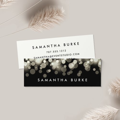 Champagne Spark Mini Business Card