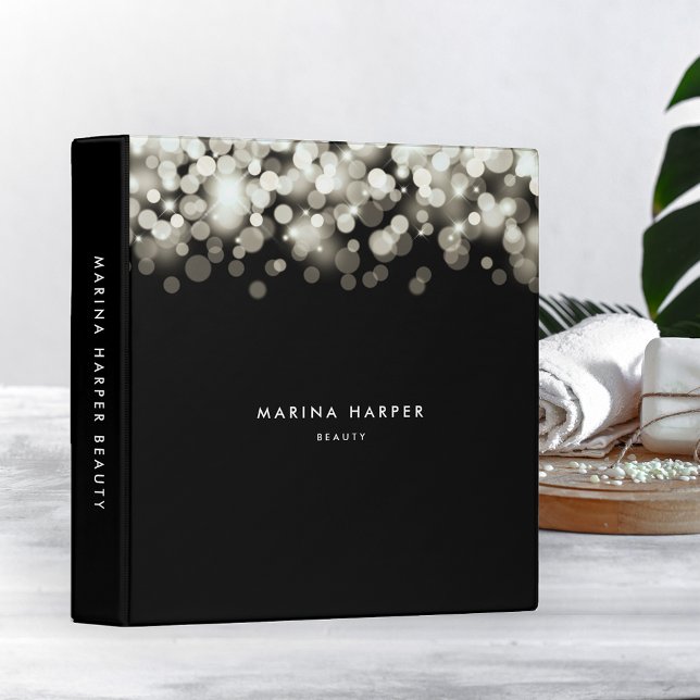 Champagne Spark Personalized 3 Ring Binder (Creator Uploaded)