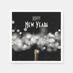 Champagne Sparkle New Year's Eve Party Napkins