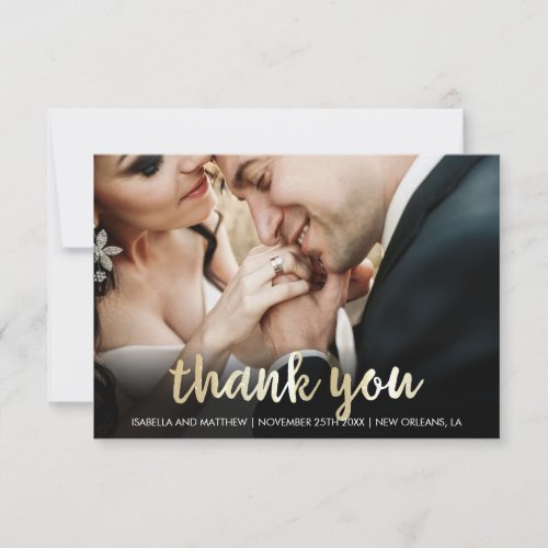 Champagne Thank You  Customized Photo