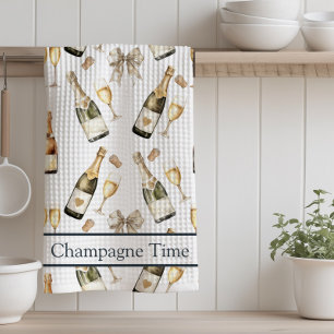 Champagne Time Prosecco Lover Kitchen Towel