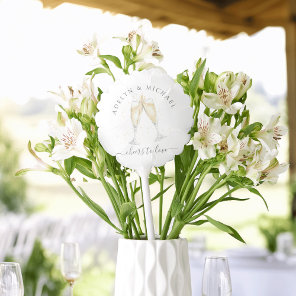 Champagne Toast "Cheers to Love" Personalized Balloon