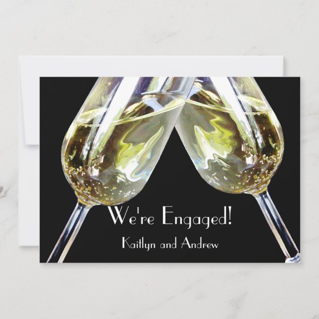 Champagne Toast/ Engagement Announcement (Front)