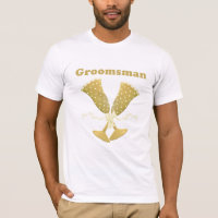 Champagne Toast Groomsman T-shirt