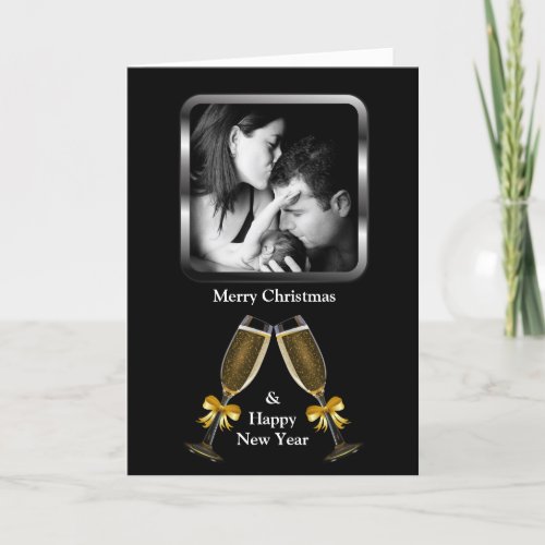 Champagne Toast Holiday Card
