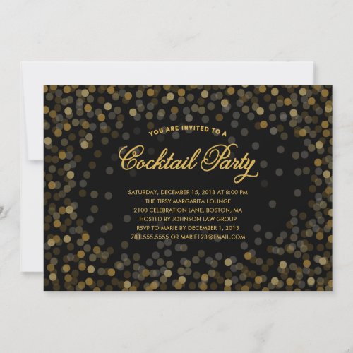 CHAMPAGNE TOAST  HOLIDAY PARTY INVITATION