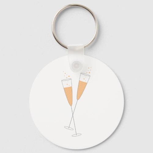 Champagne Toast Keychain