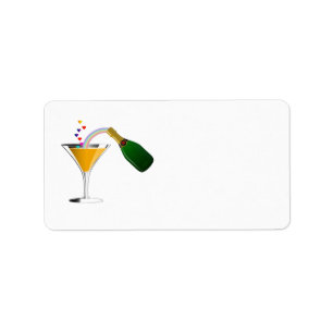 Champagne Toast Label